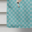 Kerry Hill Sheep Blue Check House Flag 28x40 Porch Sleeve Pole Decorative Outside Yard Banner Artwork Wall Hanging, Polyester