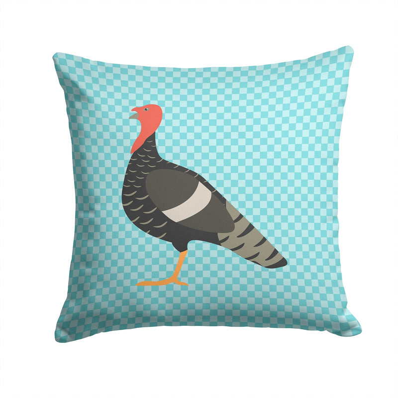 Marragansett Turkey Blue Check Fabric Decorative Pillow BB8161PW1414