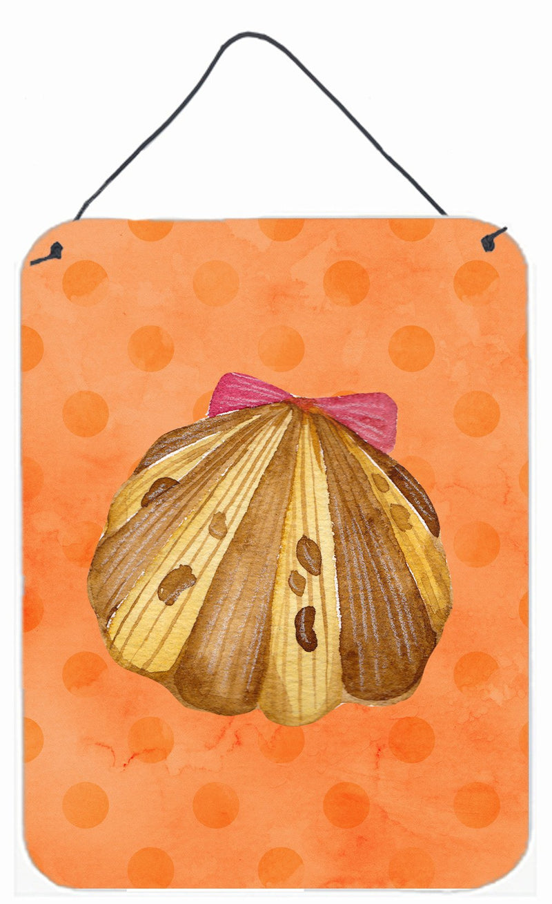 Sea Shell Orange Polkadot Wall or Door Hanging Prints BB8173DS1216