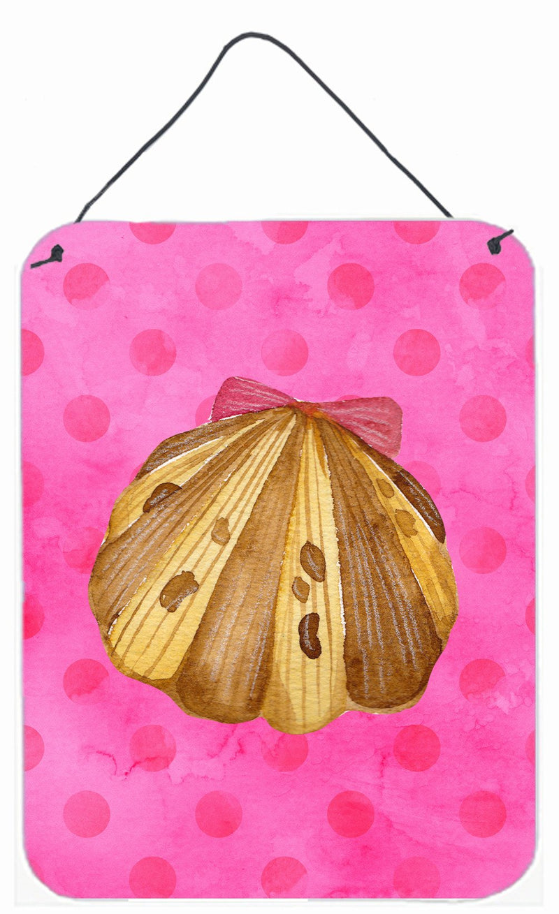 Sea Shell Pink Polkadot Wall or Door Hanging Prints BB8174DS1216