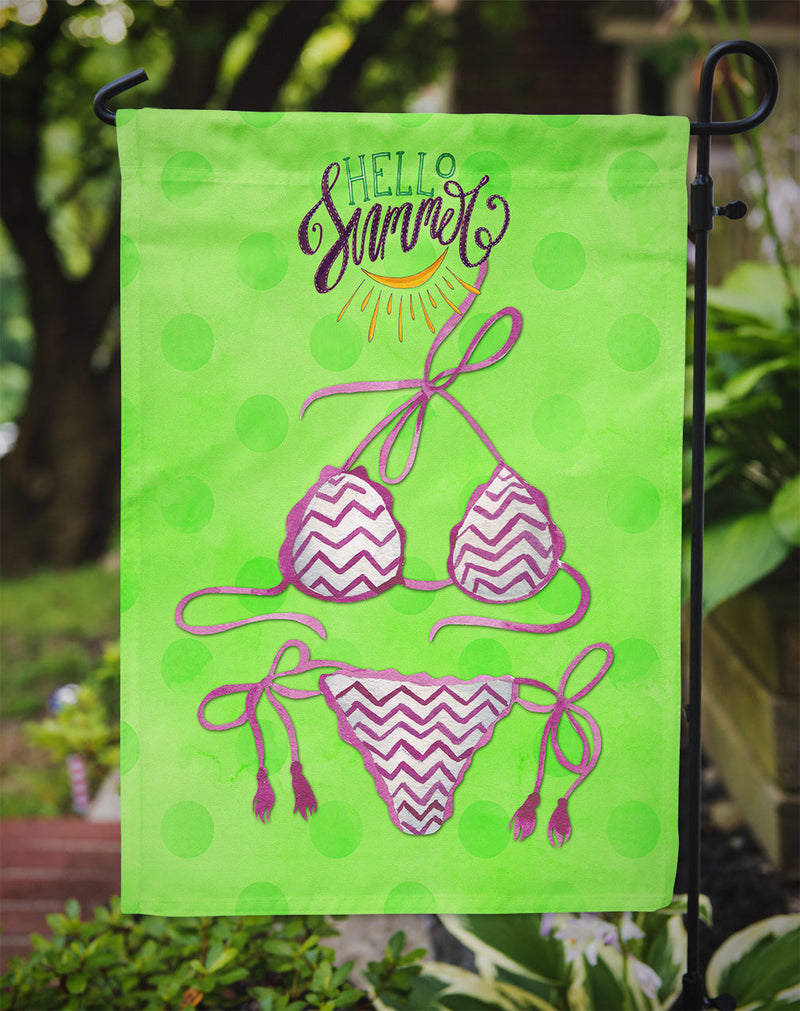 Bikini Swimsuit Green Polkadot Flag Garden Size BB8200GF