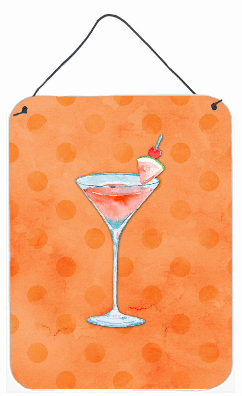 Summer Martini Orange Polkadot Wall or Door Hanging Prints BB8218DS1216