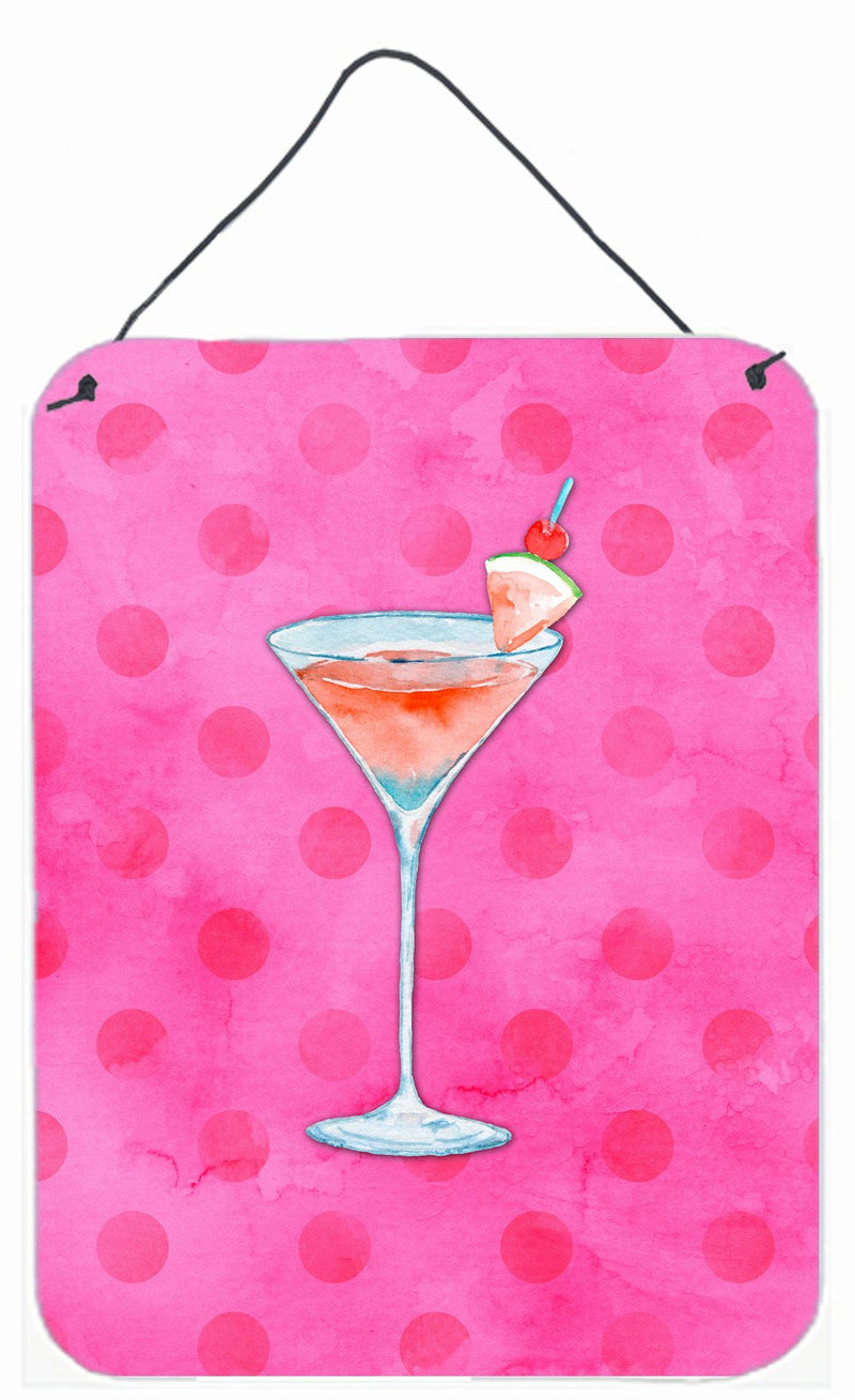 Summer Martini Pink Polkadot Wall or Door Hanging Prints BB8219DS1216