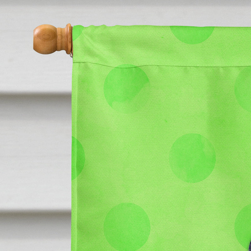 Sea Gull Green Polkadot Flag Canvas House Size BB8225CHF