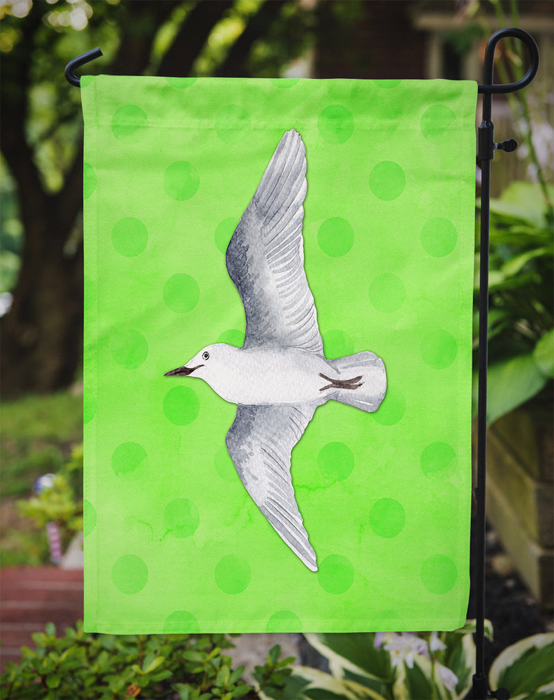 Sea Gull Green Polkadot Flag Garden Size BB8225GF