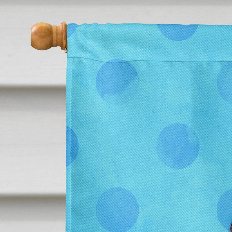 Sea Gull Blue Polkadot Flag Canvas House Size BB8226CHF