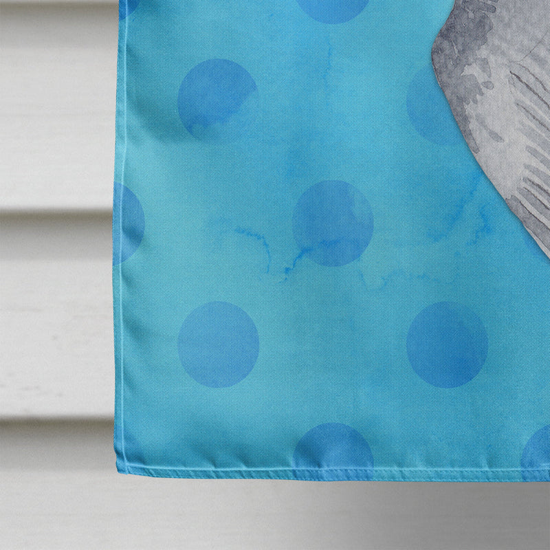 Sea Gull Blue Polkadot Flag Canvas House Size BB8226CHF