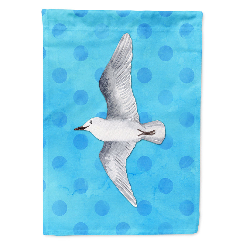 Sea Gull Blue Polkadot Flag Canvas House Size BB8226CHF