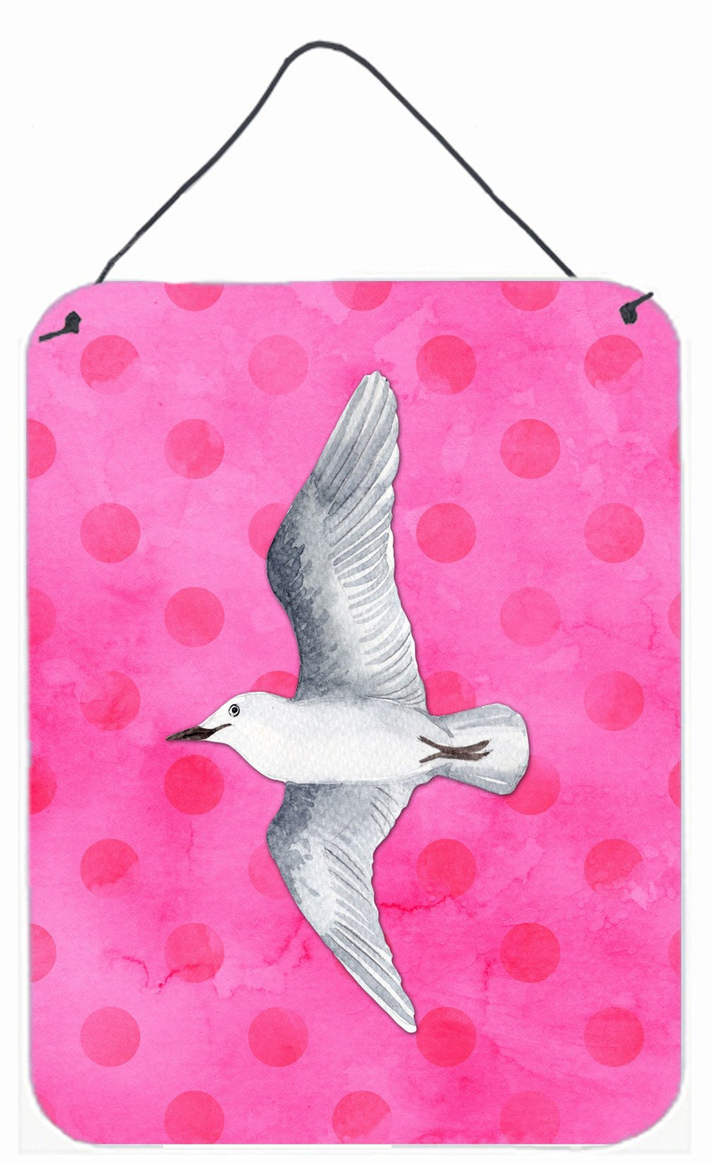 Sea Gull Pink Polkadot Wall or Door Hanging Prints BB8229DS1216