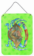 Blue Crab Green Polkadot Wall or Door Hanging Prints BB8245DS1216
