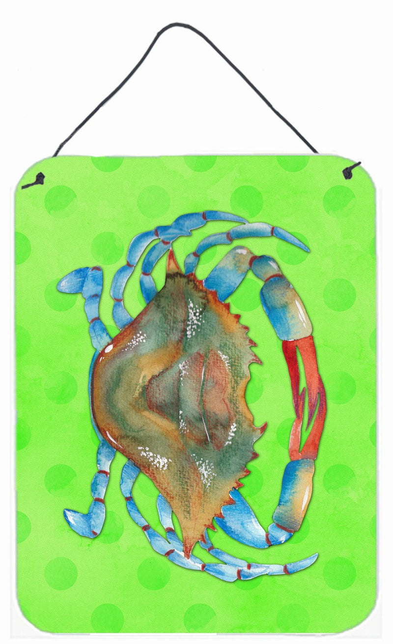 Blue Crab Green Polkadot Wall or Door Hanging Prints BB8245DS1216