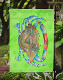 Blue Crab Green Polkadot Garden Flag - Outdoor Decorative Yard Flag BB8245GF