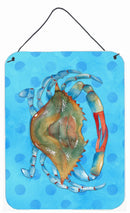 Blue Crab Blue Polkadot Wall or Door Hanging Prints BB8246DS1216