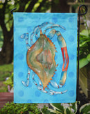 Blue Crab Blue Polkadot Garden Flag - Outdoor Decorative Yard Flag BB8246GF