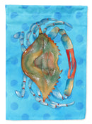 Blue Crab Blue Polkadot Garden Flag - Outdoor Decorative Yard Flag BB8246GF