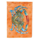 Blue Crab Orange Polkadot Flag Canvas House Size BB8248CHF