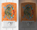 Blue Crab Orange Polkadot Ceramic Night Light BB8248CNL
