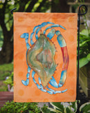 Blue Crab Orange Polkadot Garden Flag - Outdoor Decorative Yard Flag BB8248GF