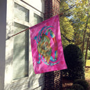 Blue Crab Pink Polkadot Flag Canvas House Size BB8249CHF
