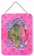 Blue Crab Pink Polkadot Wall or Door Hanging Prints BB8249DS1216