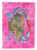 Blue Crab Pink Polkadot Garden Flag - Outdoor Decorative Yard Flag BB8249GF