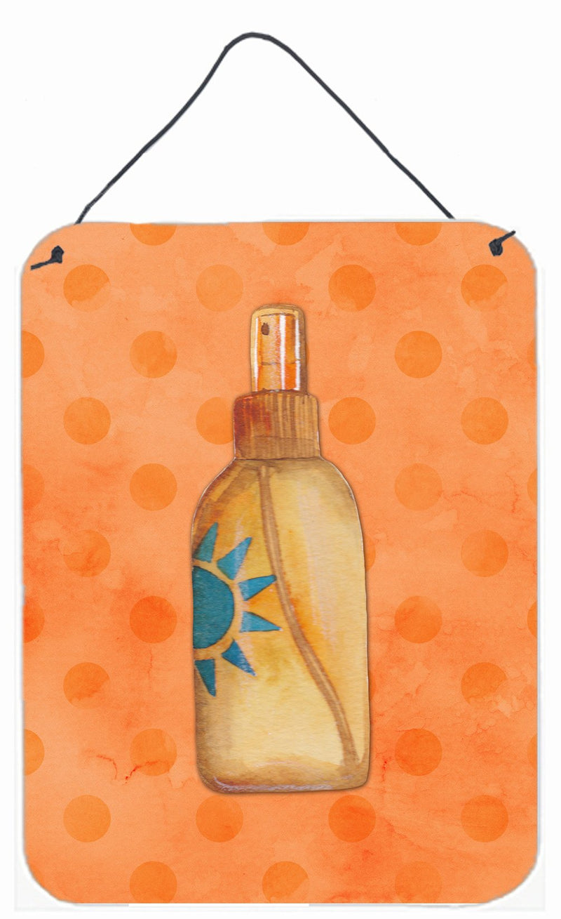 Message in a Bottle Orange Polkadot Wall or Door Hanging Prints BB8263DS1216