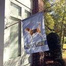 American Foxhound Welcome Flag Canvas House Size BB8271CHF