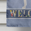 American Foxhound Welcome Flag Canvas House Size BB8271CHF