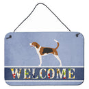 American Foxhound Welcome Wall or Door Hanging Prints BB8271DS812