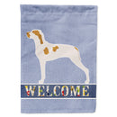 Ariege Pointer Welcome House Flag 28x40 Porch Sleeve Pole Decorative Outside Yard Banner Artwork Wall Hanging, Polyester