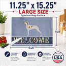 Ariege Pointer Welcome Cutting Board Tempered Glass Kitchen Cutting Surface, Heat Resistant Chopping, Non-Slip Feet, Food Prep & Serving