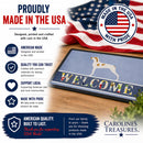 Ariege Pointer Welcome Doormat Indoor Outdoor 18H X 27W Front Door Mat Rugs for Entryway, Non Slip Washable