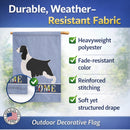 English Springer Spaniel Welcome House Flag 28x40 Porch Sleeve Pole Decorative Outside Yard Banner Artwork Wall Hanging, Polyester