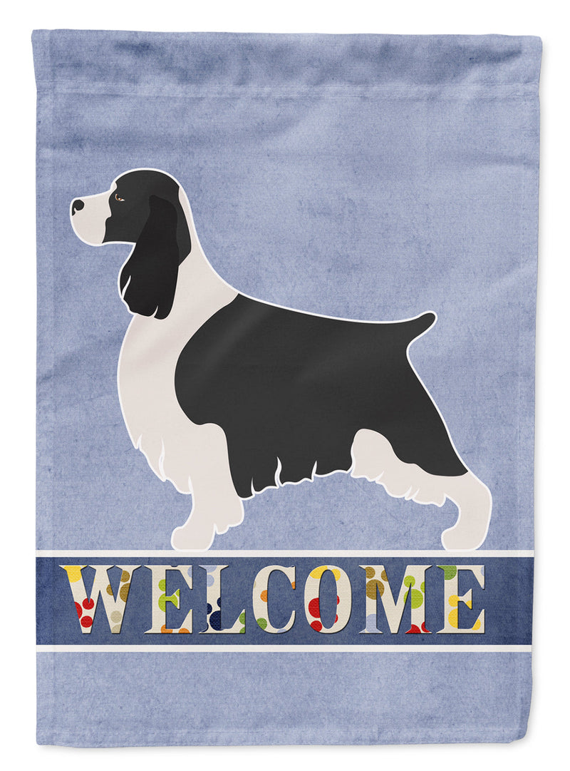 English Springer Spaniel Welcome Flag Canvas House Size BB8273CHF