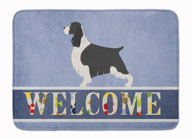 English Springer Spaniel Welcome Machine Washable Memory Foam Mat BB8273RUG