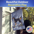 Gordon Setter Welcome House Flag 28x40 Porch Sleeve Pole Decorative Outside Yard Banner Artwork Wall Hanging, Polyester