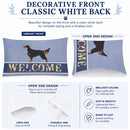 Gordon Setter Welcome Standard Pillowcase Lightweight Super Soft Easy Care Decorative Artwork Pillowcase, Standard