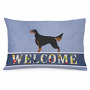 Gordon Setter Welcome Standard Pillowcase Lightweight Super Soft Easy Care Decorative Artwork Pillowcase, Standard