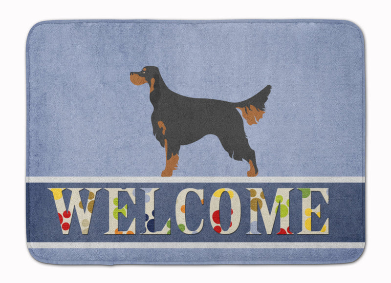 Gordon Setter Welcome Machine Washable Memory Foam Mat BB8274RUG