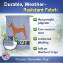 Irish Terrier Welcome House Flag 28x40 Porch Sleeve Pole Decorative Outside Yard Banner Artwork Wall Hanging, Polyester