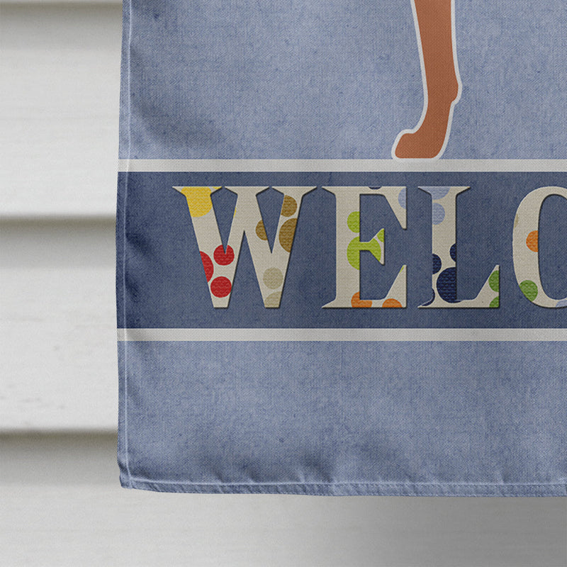 Rhodesian Ridgeback Welcome Flag Canvas House Size BB8277CHF