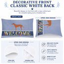Rhodesian Ridgeback Welcome Standard Pillowcase Lightweight Super Soft Easy Care Decorative Artwork Pillowcase, Standard