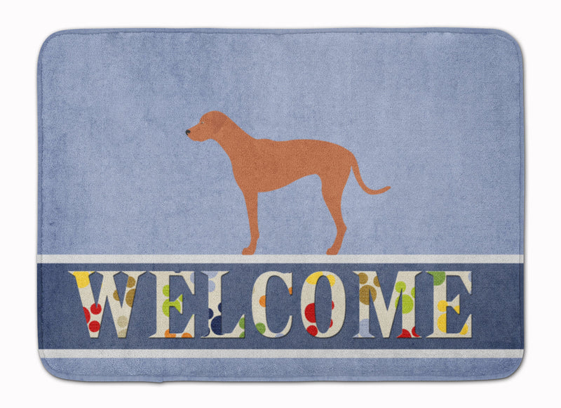 Rhodesian Ridgeback Welcome Machine Washable Memory Foam Mat BB8277RUG