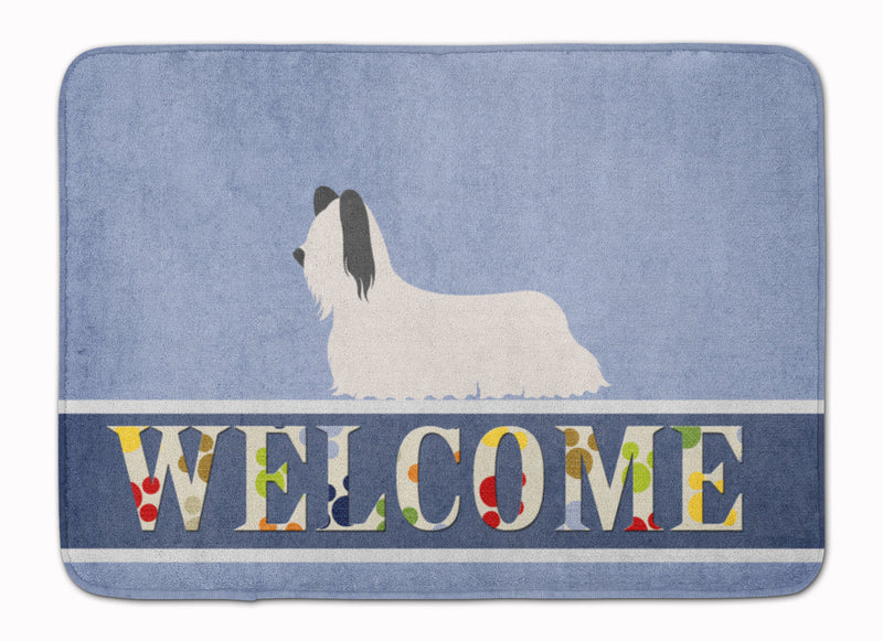 Skye Terrier Welcome Machine Washable Memory Foam Mat BB8278RUG