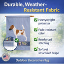 Smooth Fox Terrier Welcome House Flag 28x40 Porch Sleeve Pole Decorative Outside Yard Banner Artwork Wall Hanging, Polyester