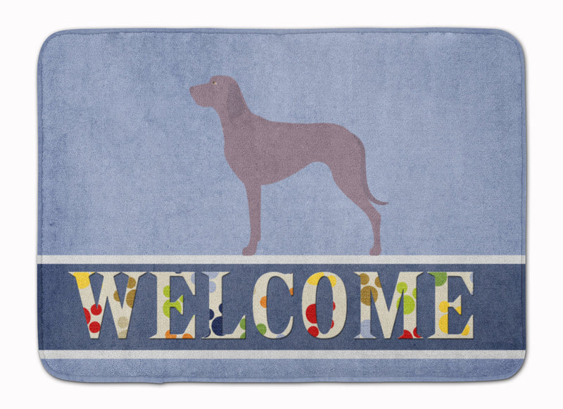 Weimaraner Welcome Machine Washable Memory Foam Mat BB8280RUG