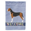Hamiltonstövare Welcome House Flag 28x40 Porch Sleeve Pole Decorative Outside Yard Banner Artwork Wall Hanging, Polyester