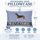 Hamiltonstövare Welcome Standard Pillowcase Lightweight Super Soft Easy Care Decorative Artwork Pillowcase, Standard