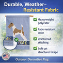 Wire Fox Terrier Welcome House Flag 28x40 Porch Sleeve Pole Decorative Outside Yard Banner Artwork Wall Hanging, Polyester