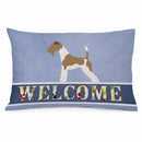 Wire Fox Terrier Welcome Standard Pillowcase Lightweight Super Soft Easy Care Decorative Artwork Pillowcase, Standard